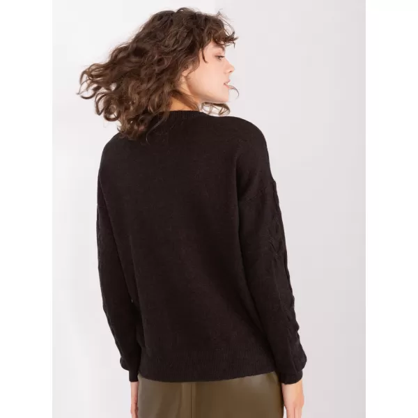  Dámský svetr WOOL FASHION ITALIA AT-SW-2340.22 NOIRE 