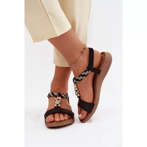  Dámské sandály S.BARSKI KV61-6051 BLACK 