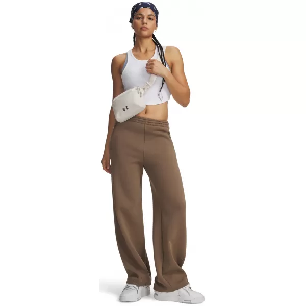  Dámské tepláky UNDER ARMOUR UNSTOPPABLE FLC OPEN PANT 6013522-219 HNĚDÁ 