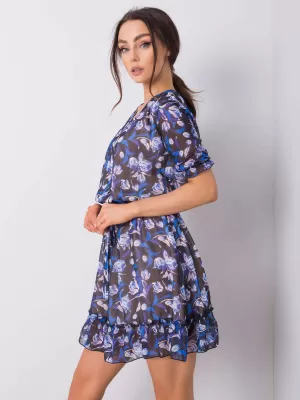 Dámské šaty LAKERTA LK-SK-507627.39 BLACK AND BLUE