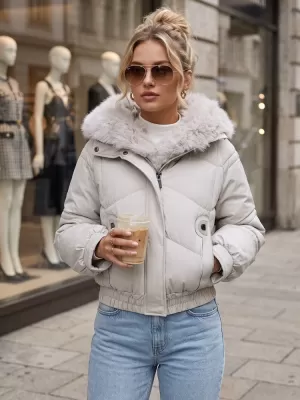 Dámská bunda DSTREET BÍLÁ