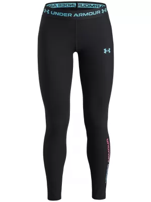 Dívčí legíny UNDER ARMOUR UA HEATGEAR BRANDED LEGGING 6013697-002 ČERNÁ