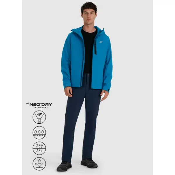  Pánská softshellová bunda 4F 4FRAW25TSOFM506 BLUE 