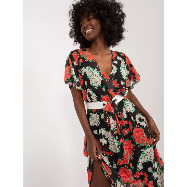  Dámské šaty ITALY MODA DHJ-SK-17258.01 BLACK AND RED 