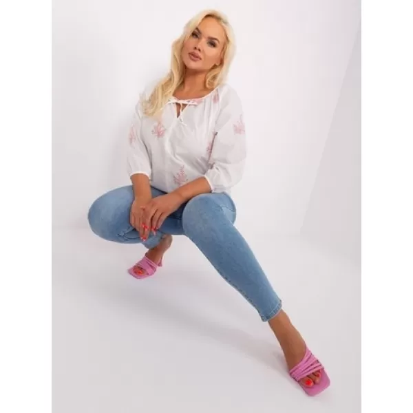  Dámská halenka LAKERTA LK-BZ-509324-1.81P WHITE-PINK 