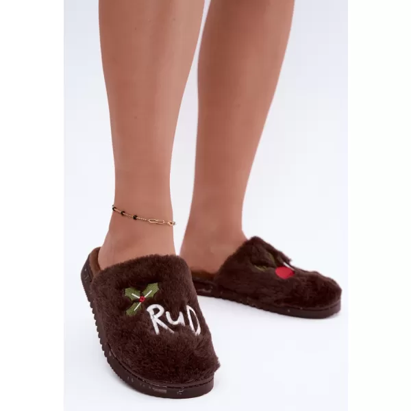  Dámské bačkory BOTO 26PA53-337 DARK BROWN 