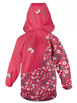 Dětská softshellová bunda WAMU BERUŠKY ČERVENÁ