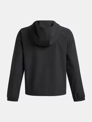 Chlapecká bunda UNDER ARMOUR UA B UNSTOPPABLE WVN JACKET 6009561-001 ČERNÁ
