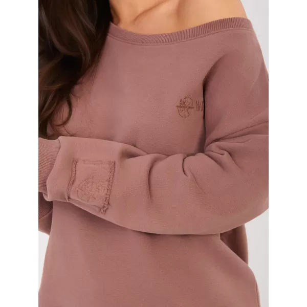  Dámská mikina FACTORY PRICE NS-BL-NS2567.03 BROWN 