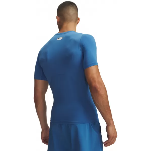  Pánské triko UNDER ARMOUR HG ARMOUR COMP SS 1361518-430 MODRÁ 