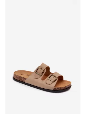 Pánské pantofle BOTO 56302-11 KHAKI