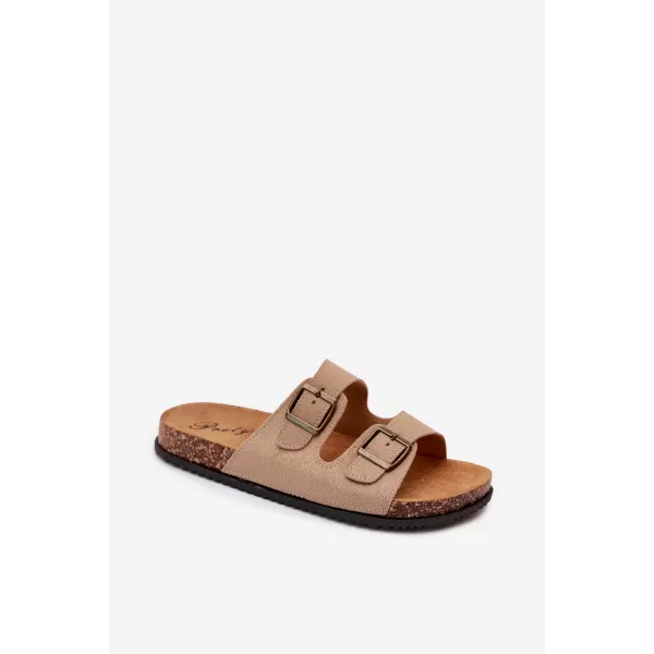  Pánské pantofle BOTO 56302-11 KHAKI 