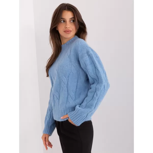  Dámský svetr FACTORY PRICE AT-SW-0146.10P LIGHT BLUE 
