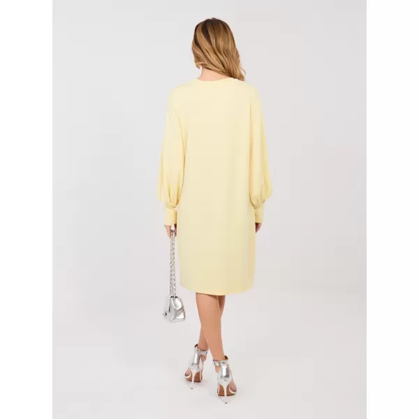  Dámské šaty RUE PARIS RV-SK-A1059.17 BRIGHT YELLOW 