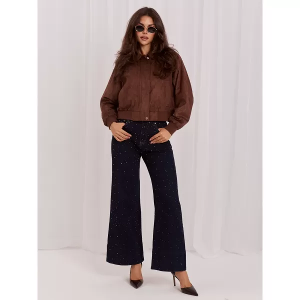  Dámská bunda ITALY MODA IR-KR-AY987.97P BROWN 