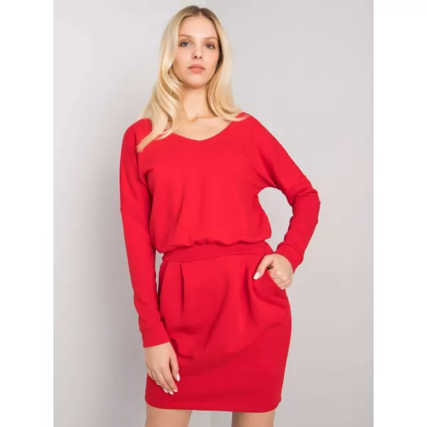  Dámské šaty RUE PARIS RV-SK-6037.18X RED 