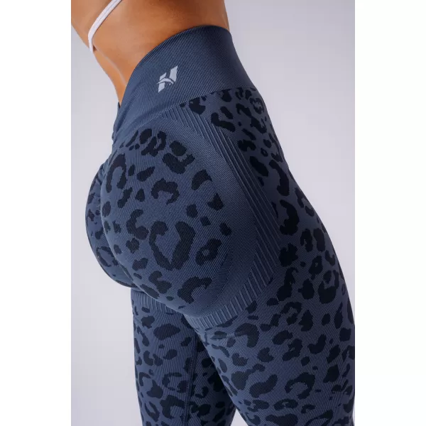  Dámské legíny NEBBIA PRIMAL 849 DARK BLUE LEOPARD 