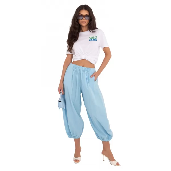  Dámské kalhoty ITALY MODA IT-SP-FL10309-1.02 LIGHT BLUE 