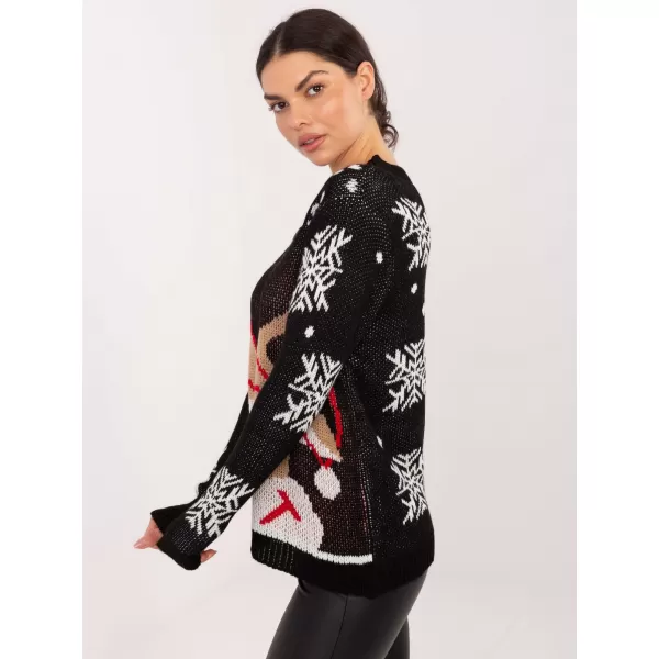  Dámský svetr ITALY MODA MI-SW-19133.90 NOIRE 