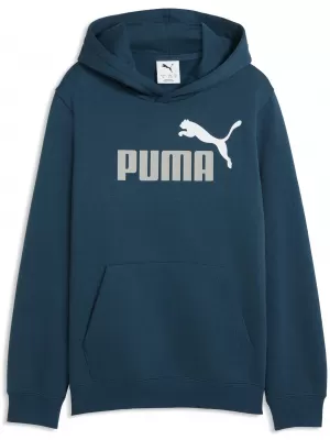 Dětská mikina PUMA ESS 2 COLOR NO. 1 LOGO HOODIE FL B 68582236 MIDNIGHT PETROL