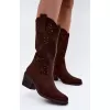 Dámské kozačky S.BARSKI HY62-8126 CHOCOLATE