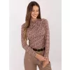 Dámská halenka RUE PARIS IT-BZ-20315.01 DARK BEIGE