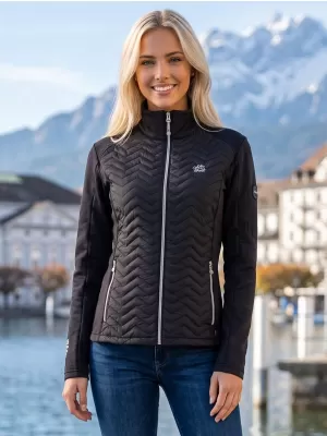 Dámská hybridní bunda ALTISPORT IDONY ČERNÁ