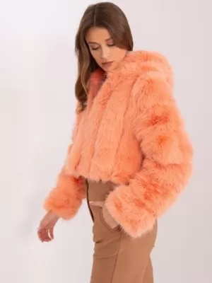 Dámská bunda WOOL FASHION ITALIA AT-KR-2378.97P PEACH