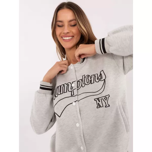  Dámská mikina MY RED LIPS EM-BL-895.13X LIGHT GREY 