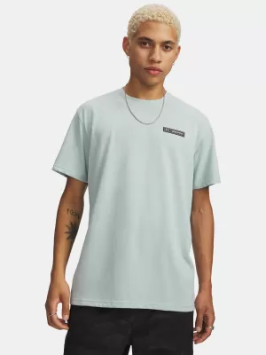 Pánské triko UNDER ARMOUR HW ARMOUR LABEL SS 1382831-477 MODRÁ