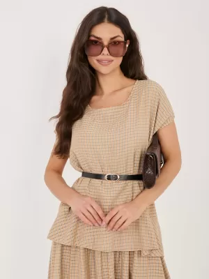 Dámská halenka ITALY MODA IT-BZ-FL10332.80 CAMEL