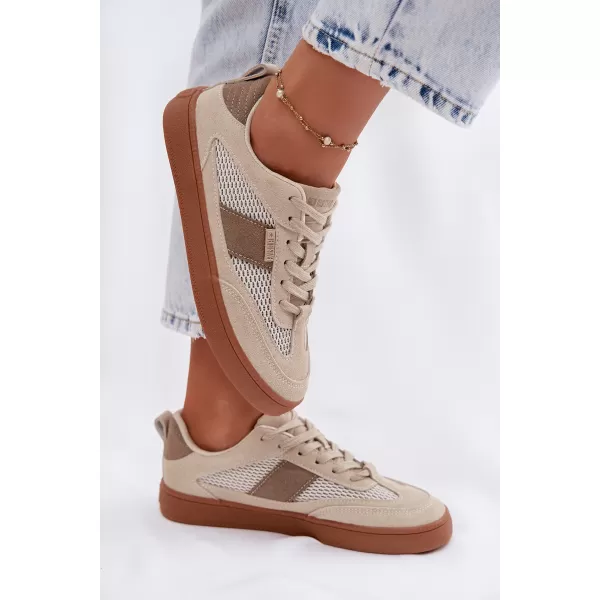  Dámské tenisky BIG STAR SHOES TT274759 BEIGE 
