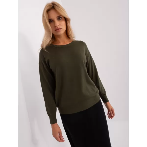  Dámský svetr WOOL FASHION ITALIA AT-SW-2325.95P KHAKI 