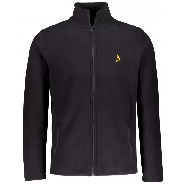  Pánská fleece mikina ALTISPORT ALM002852 ČERNOZLATÁ 