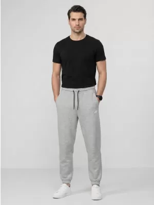 Pánské kalhoty 4F 4FWMM00TTROM1673 COLD LIGHT GREY MELANGE