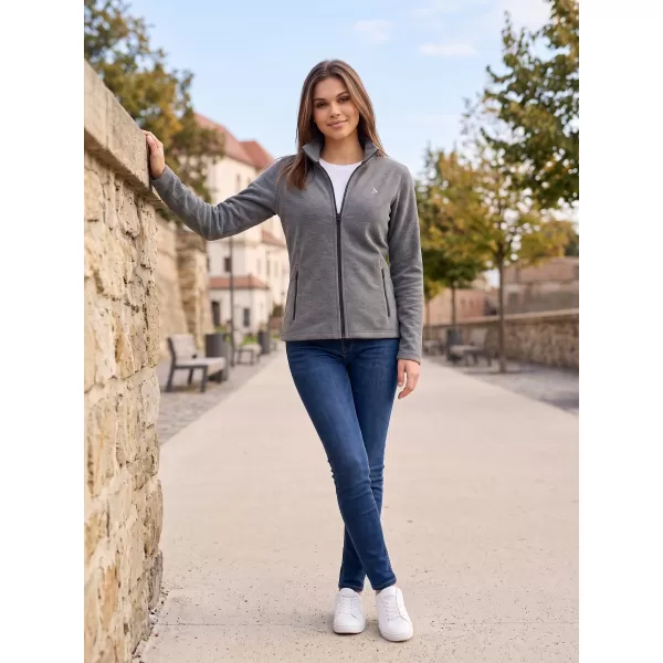  Dámská fleece mikina ALTISPORT ALW002853 ČERNÝ MELÍR 