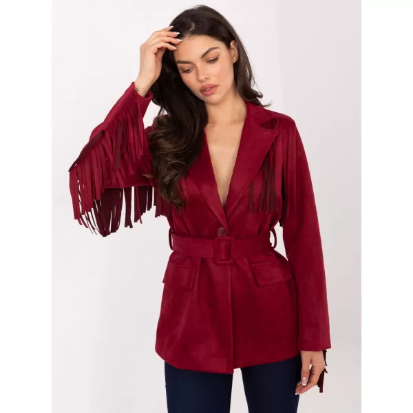  Dámský kabát RUE PARIS IT-PL-5792.33 BURGUNDY 