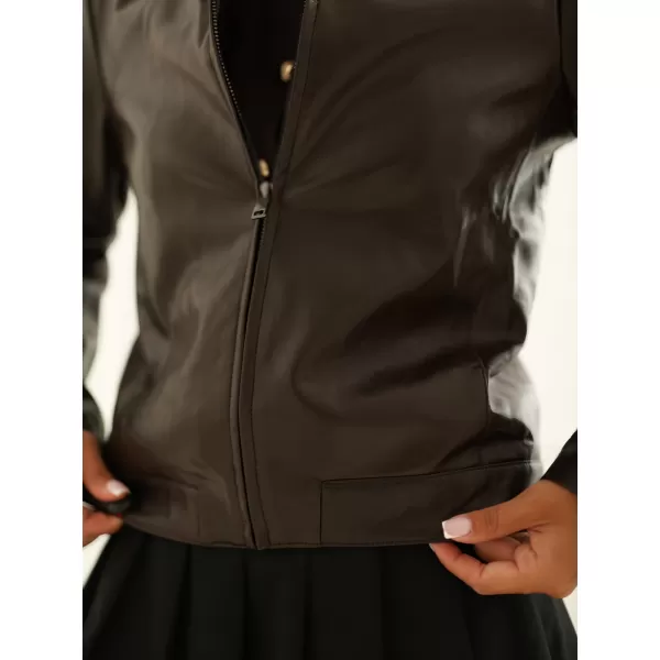  Dámská bunda ITALY MODA IR-KR-AY993.95P DARK BROWN 