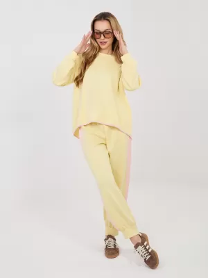 Dámská tepláková souprava RUE PARIS IT-KMPL-22216.72 BRIGHT YELLOW