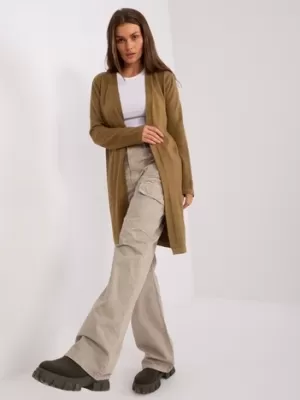 Dámský kardigan WOOL FASHION ITALIA AT-SW-2333.31X OLIVE