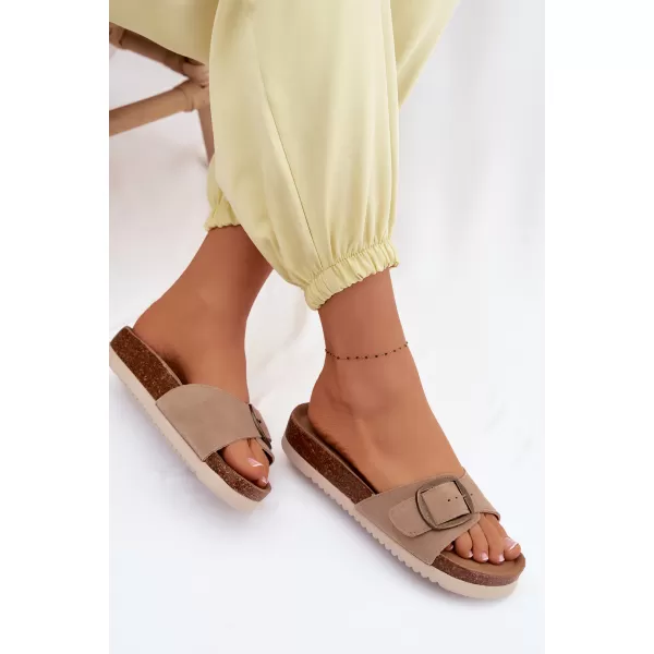  Dámské pantofle BOTO 2833 KHAKI 