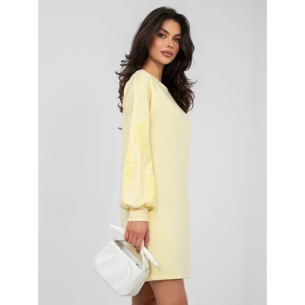  Dámské šaty RUE PARIS RV-SK-A1064.09 BRIGHT YELLOW 