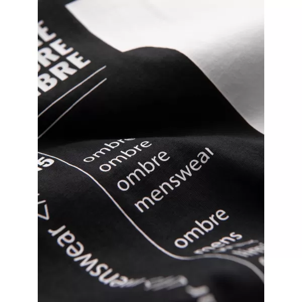  Pánské tričko OMBRE OM-TSPT-0299 BLACK 