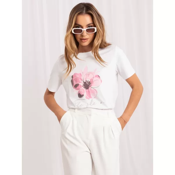  Dámské tričko RUE PARIS RV-TS-A1521.86 WHITE 