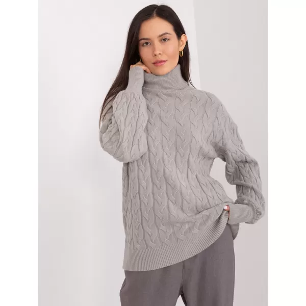  Dámský svetr WOOL FASHION ITALIA AT-SW-2348.88 GRAY 