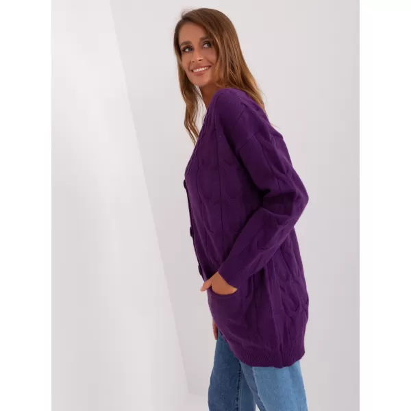  Dámský svetr WOOL FASHION ITALIA AT-SW-2241.36P DARK PURPLE 