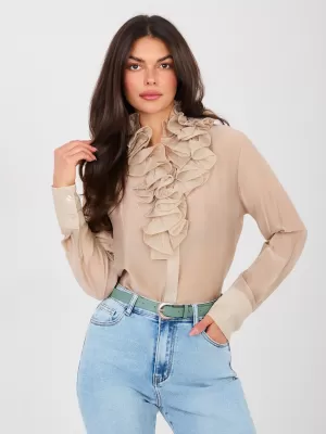 Dámská košile FACTORY PRICE IT-KS-22310.16P BEIGE