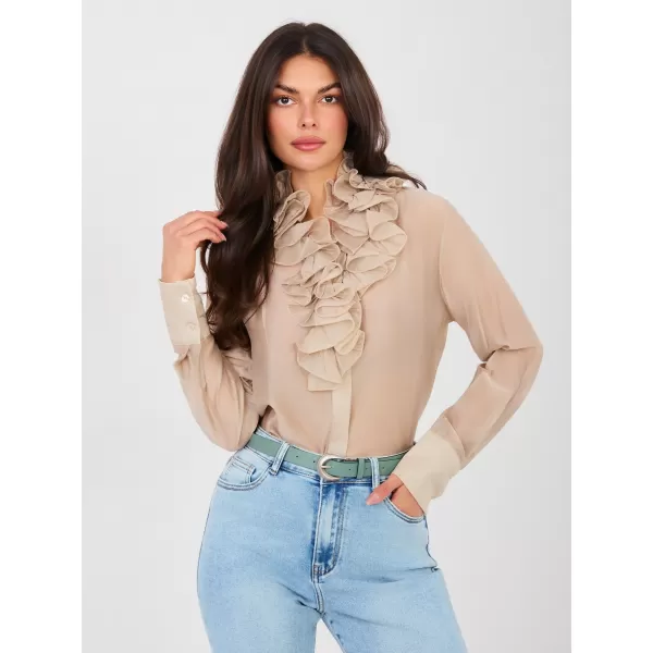  Dámská košile FACTORY PRICE IT-KS-22310.16P BEIGE 