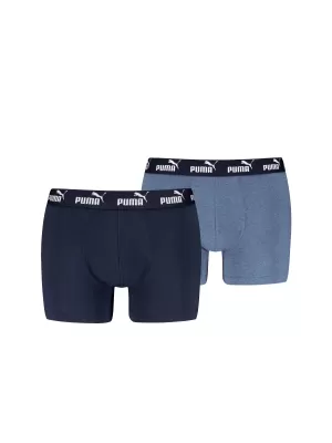 Pánské boxerky PUMA ELEMENTS MEN BASIC BOXERS 2P 93875310 DENIM