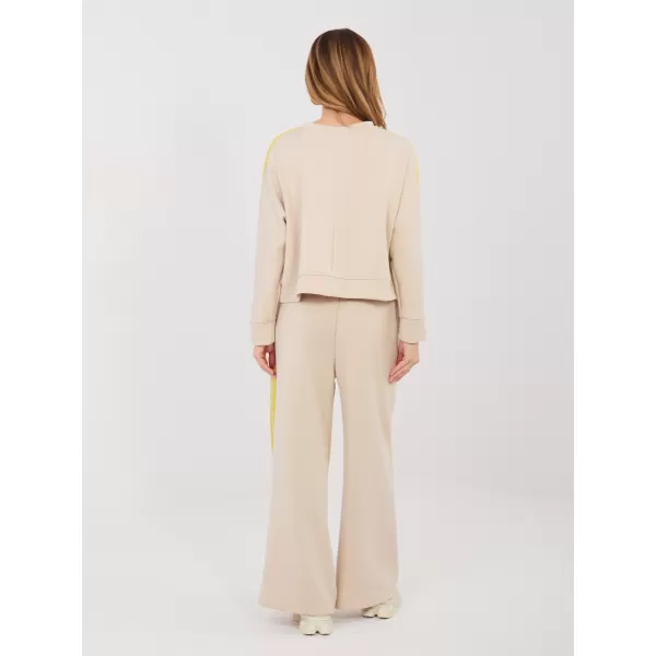  Dámská tepláková souprava RUE PARIS IT-KMPL-21772.12 BEIGE 